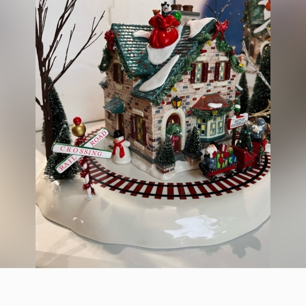 Department 56 Holiday Village with Train and Snowy Accents - Picture 14 of 16